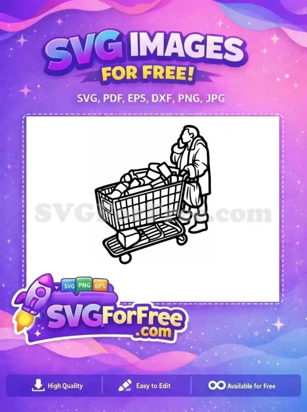 Free Shopping Cart Joyful Free Full Of Groceries Online Store Clipart Free SVG