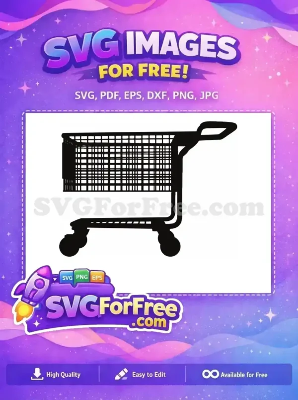 Free Black Shopping Free Cart Simple Store Free SVG 2