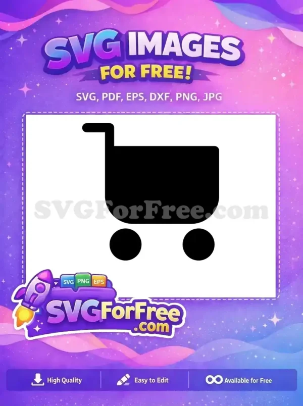 Free Black Shopping Free Cart Simple Icon Free SVG