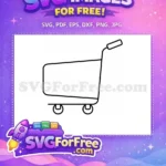 Free Empty Shopping Free Cart Retail Marketing Free SVG - Instant Download