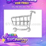 Free Distressed Shopping Free Cart Boxes Shopping Free SVG - Instant Download
