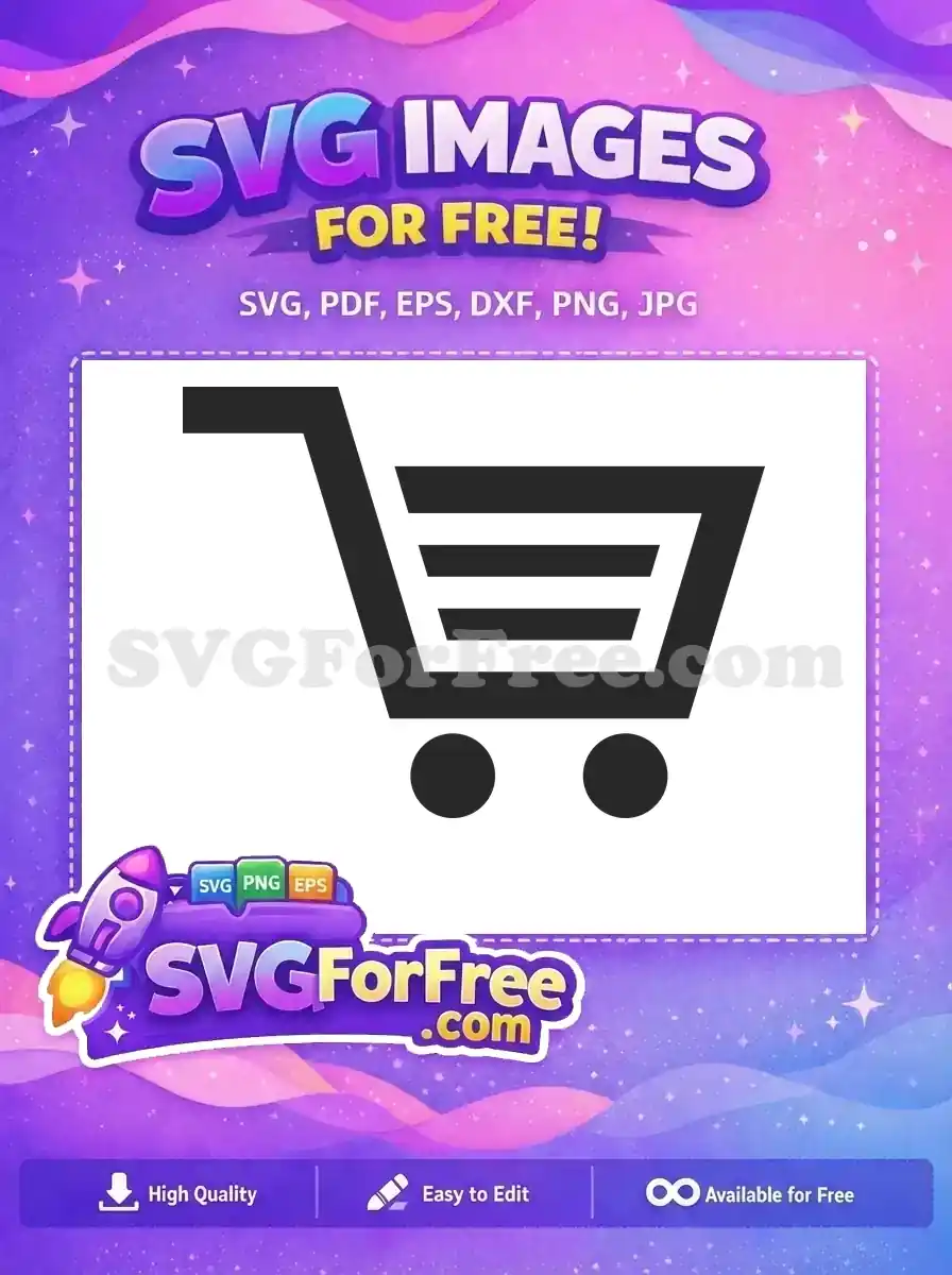 Free Simple Shopping Free Black Cart Online Free SVG