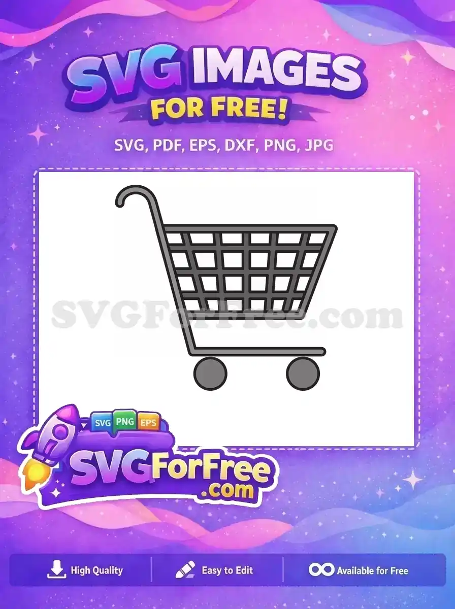 Free Gray Shopping Free Cart Simple Icon Free SVG