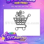 Free Present Detail Free Shopping Cart Detail Shopping Free SVG - Instant Download