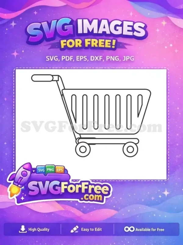 Free Line Art Free Shopping Cart Black Friday Free SVG