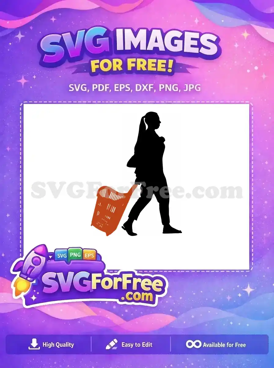 Free Orange Shopping Free Grocery Cart Shopping Free SVG