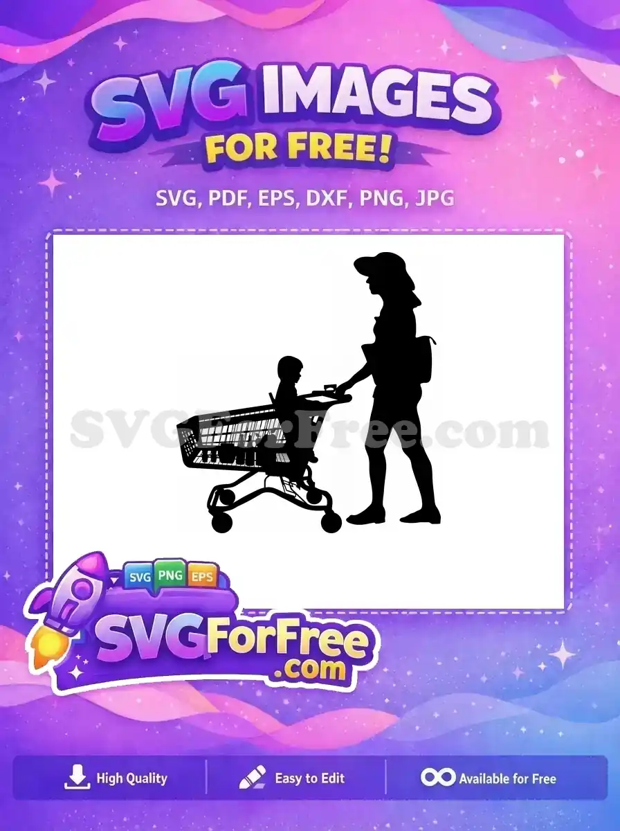 Free Empty Shopping Free Black Cart Simple Free SVG