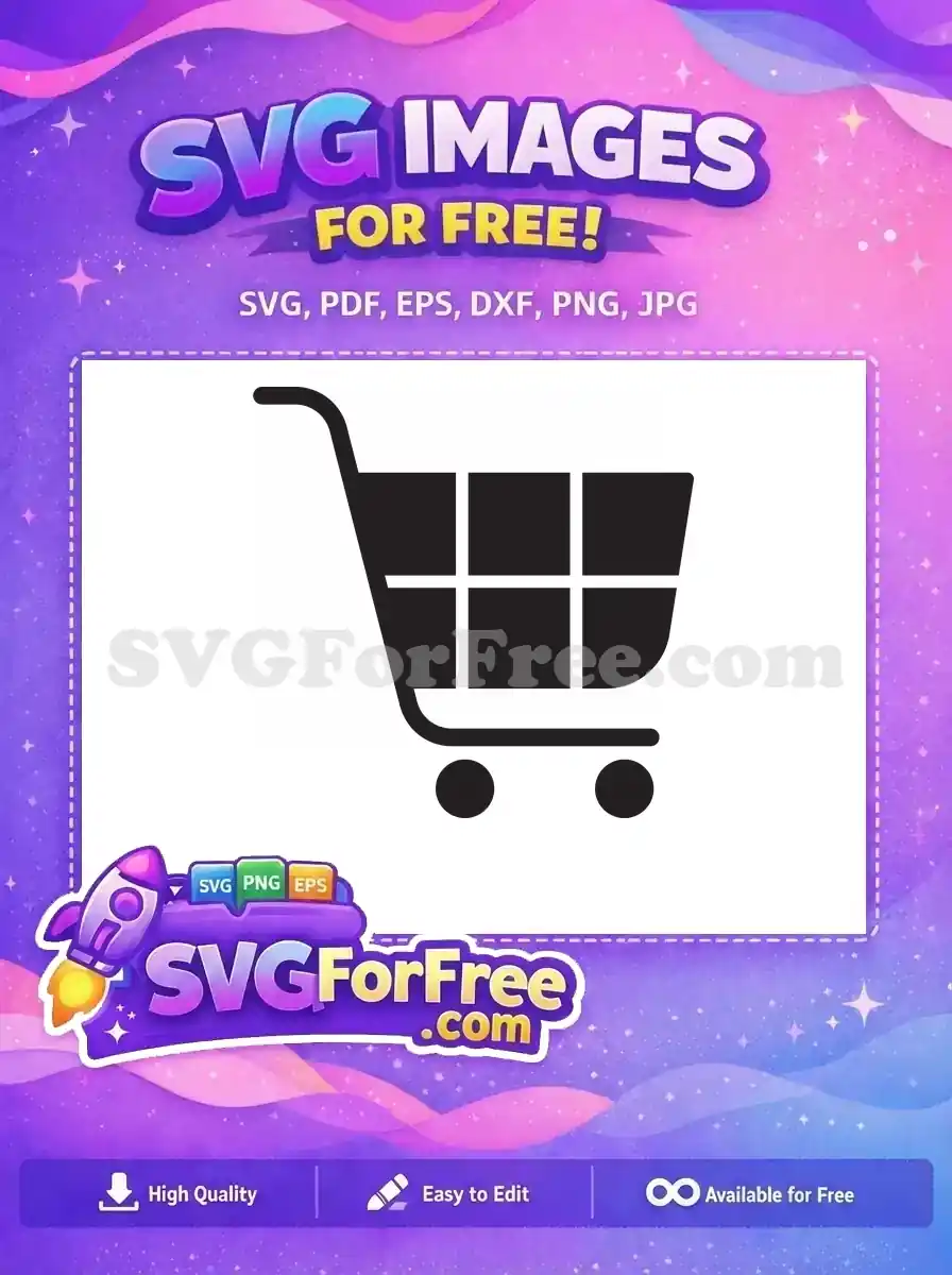 Free Black Cart Free Shopping Design Free SVG