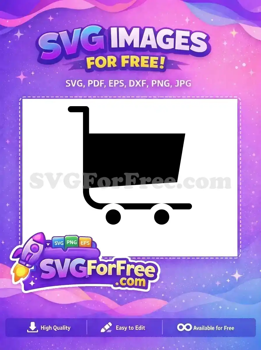 Free Simple Cart Free Black Shopping Free SVG