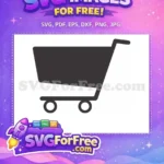 Free Shopping Cart Icon Free Store Black Free SVG - Instant Download