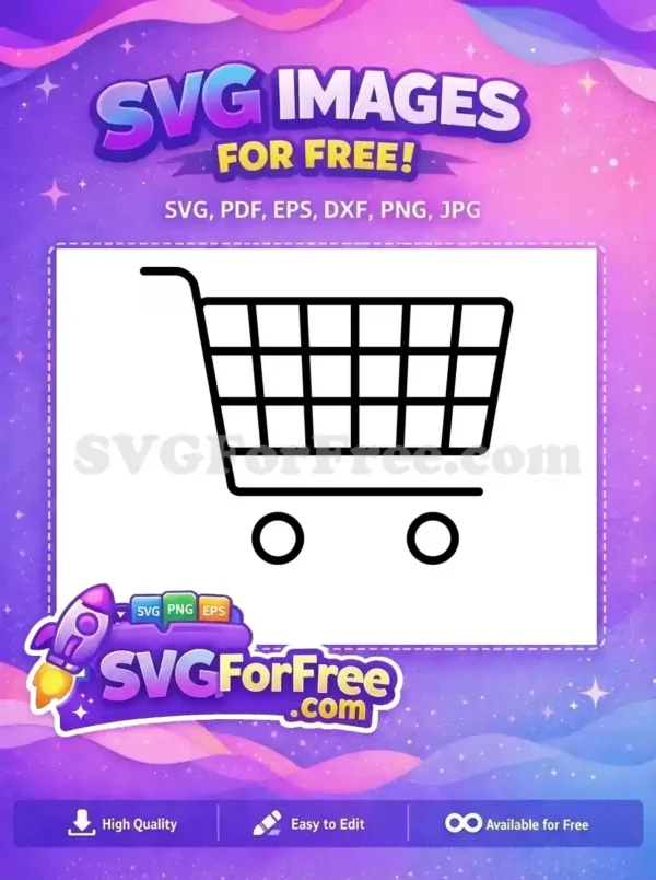 Free Black Cart Free Shopping Free Cart SVG