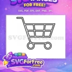 Free Shopping Cart Free Empty Cart Store Free SVG - Instant Download