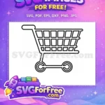 Free Empty Cart Free Shopping Cart Free SVG 3 - Instant Download