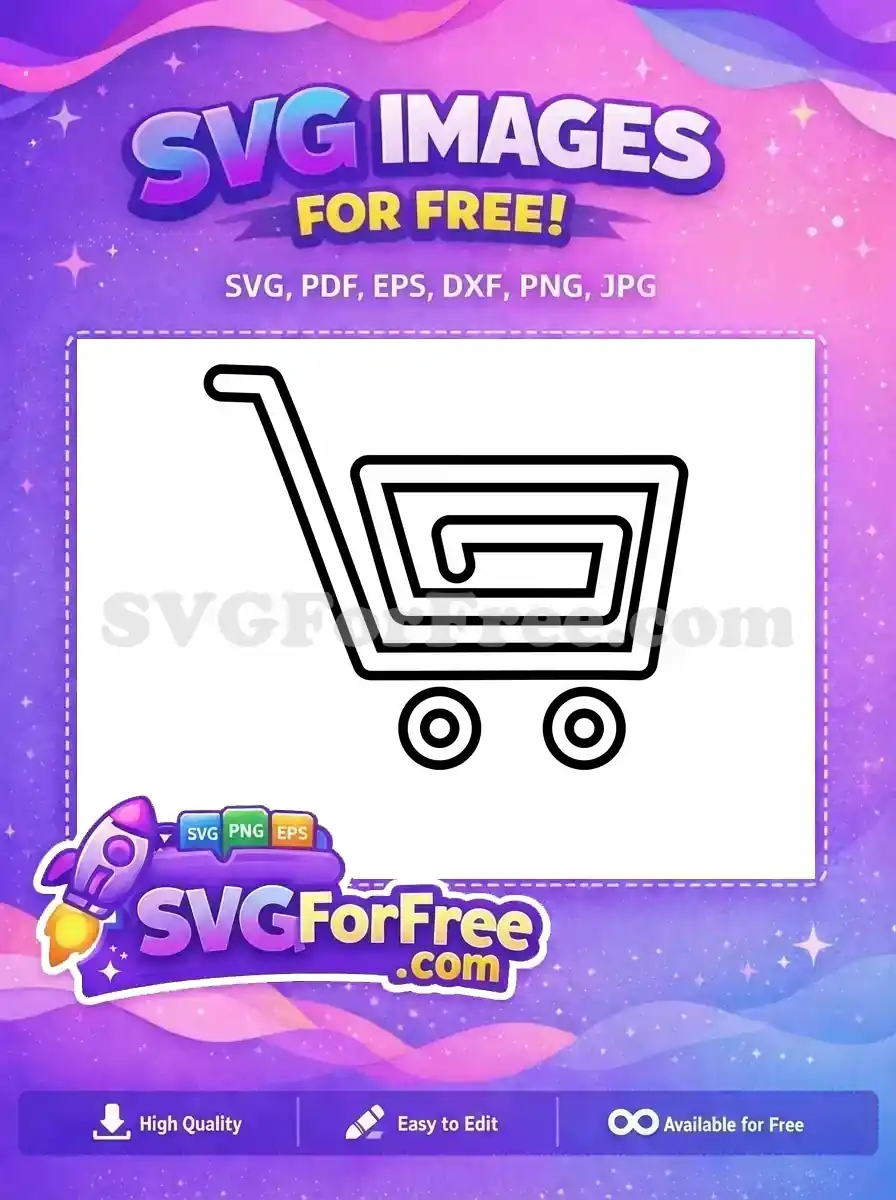 Free Black White Cart Free Shopping Free SVG
