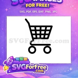 Free Black Line Free Shopping Cart Black Free SVG