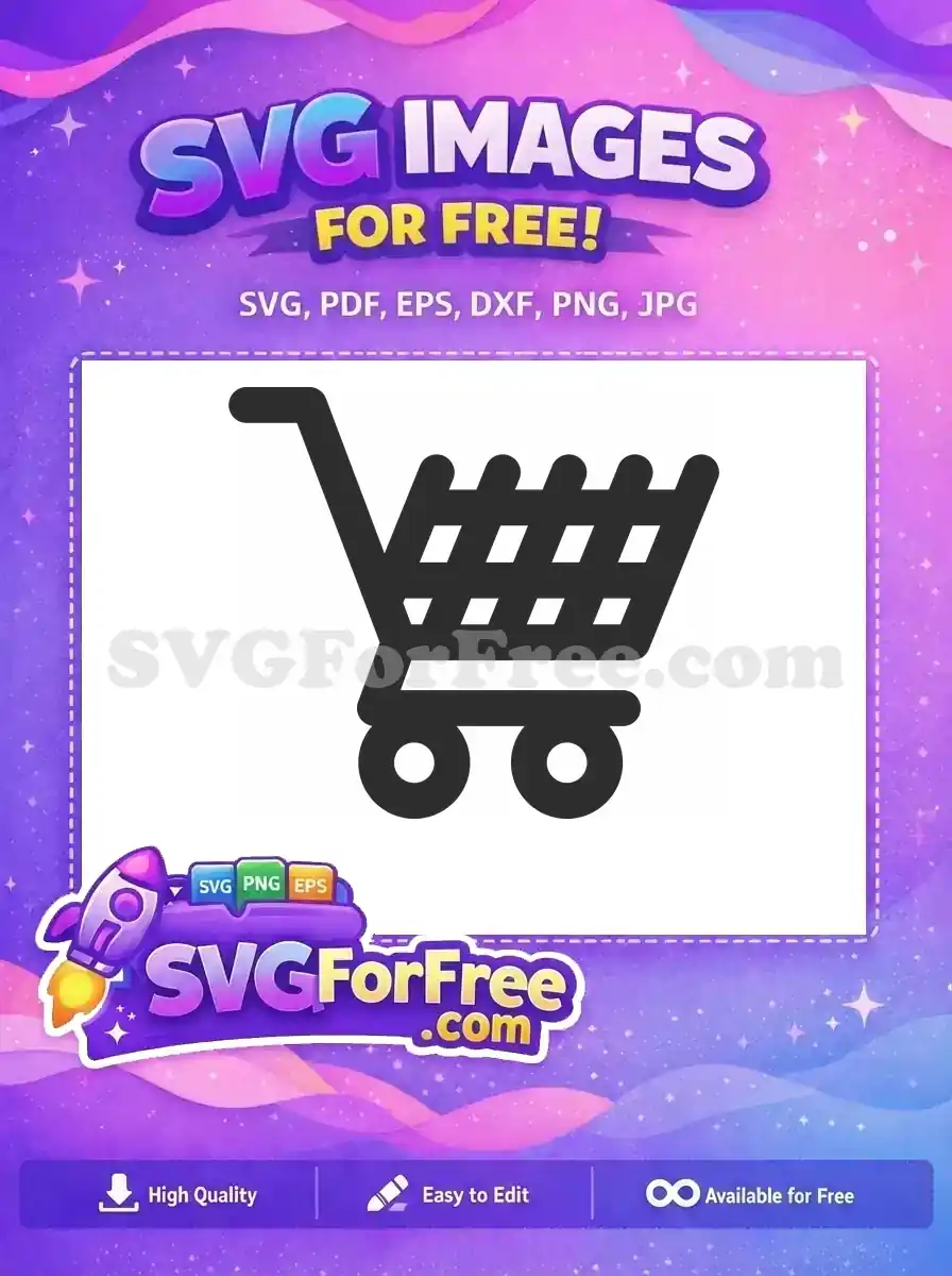 Free Minimalist Shopping Free Cart Icon Commerce Free SVG