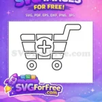 Free Add Item Free Black Shopping Cart Free SVG - Instant Download