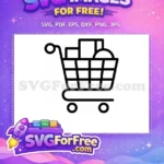 Free Shopping Cart Free Digital Marketing Cart Free SVG - Instant Download