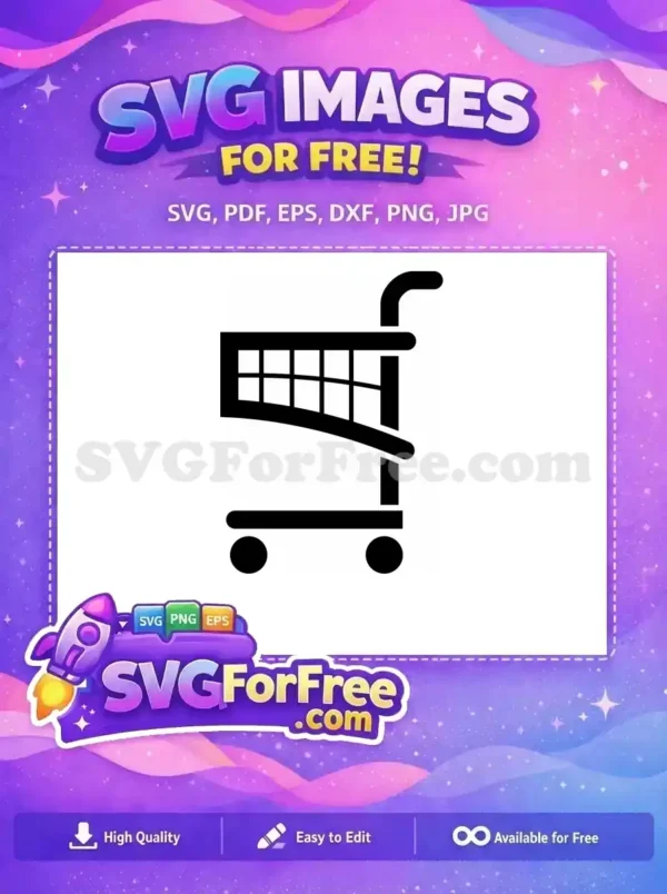 Free Cart Outline Free Shopping Bag Cart Free SVG