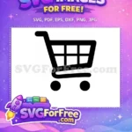 Free Empty Cart Free Shopping Free Cart SVG 4 - Instant Download