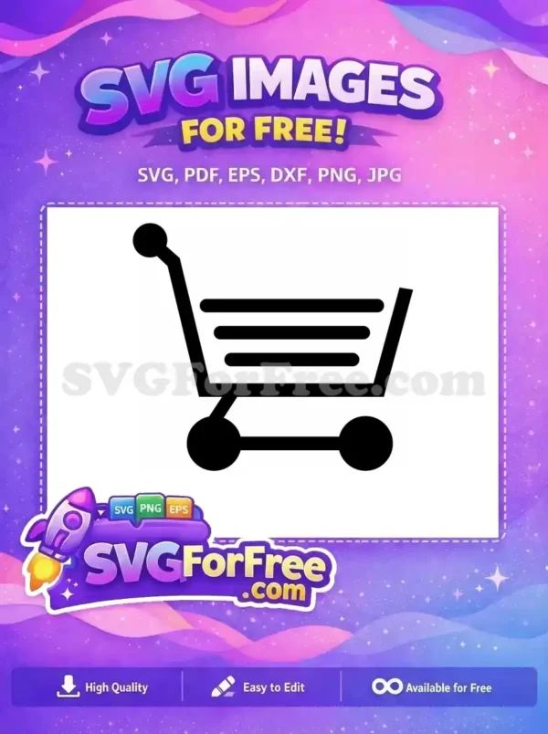 Free Black Shopping Free Cart Design Shopping Free SVG