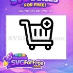 Free Black Shopping Free Cart Online Store Free SVG - Instant Download