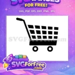 Free Black Shopping Free Cart Shopping Free SVG - Instant Download
