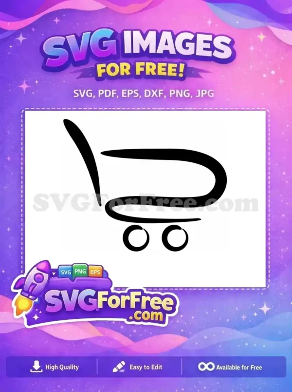 Free Empty Shopping Cart Free Simple Design Free SVG