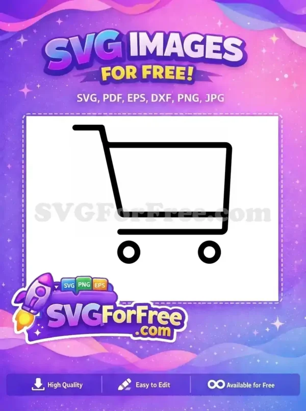 Free Minimalist Cart Free E-commerce Store Free SVG