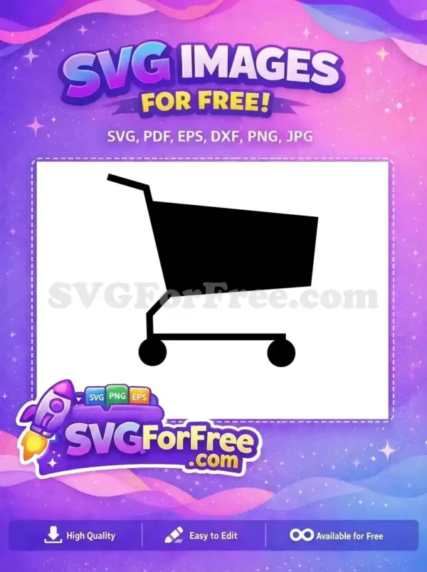 Free Black Line Free Shopping Cart Simple Free SVG