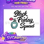 Free Teal Perfume Free Black Friday Squad Shopping Free SVG - Instant Download