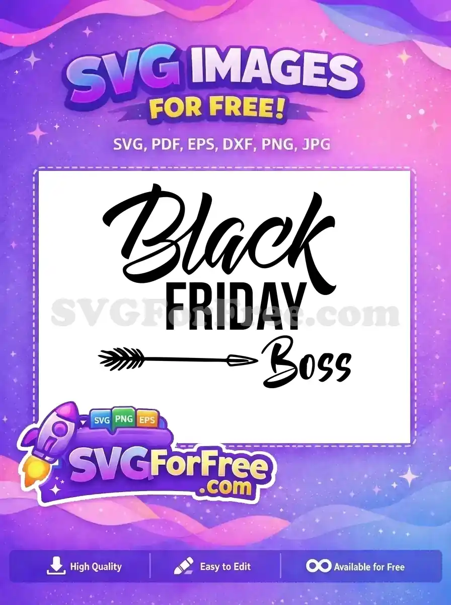 Free Black Friday Free Boss Arrow Shopping Free SVG