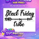 Free Black Friday Arrow Free Tribe Shopping Free SVG - Instant Download