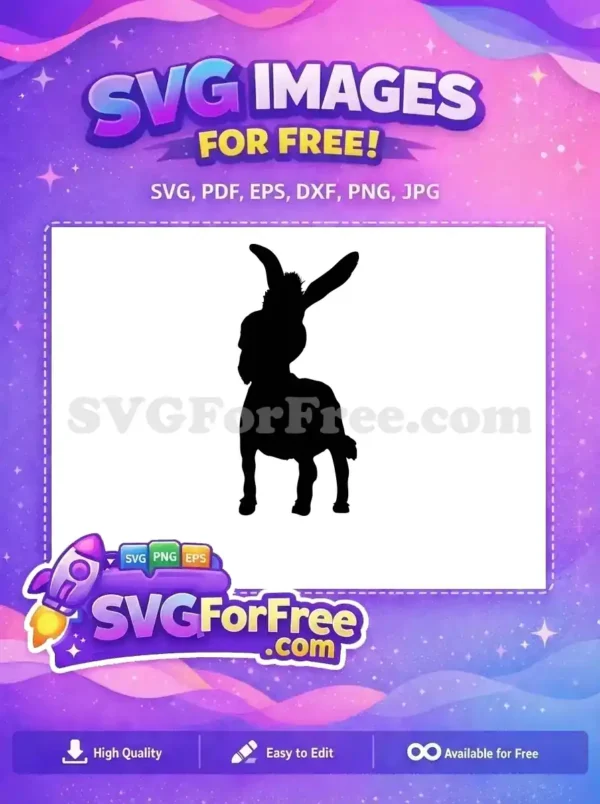 Free Donkey Silhouette Free Cartoon Character Shrek Free SVG Free Donkey Silhouette Free Cartoon Character Shrek Free SVG