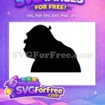 Free Silhouette Head Free Ogre Cartoon Shrek Free SVG - Instant Download