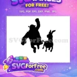 Free Silhouette Jumping Free Donkey Shrek Movie Free SVG - Instant Download
