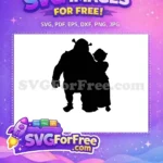 Free Silhouette Shrek Free Fiona Cartoon Shrek Free SVG - Instant Download