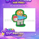 Free Ralph Wiggum Paste Eating Free Simpsons Character Free SVG - Instant Download