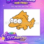Free Three Eyed Orange Fish Free Blinky Simpsons Free SVG - Instant Download