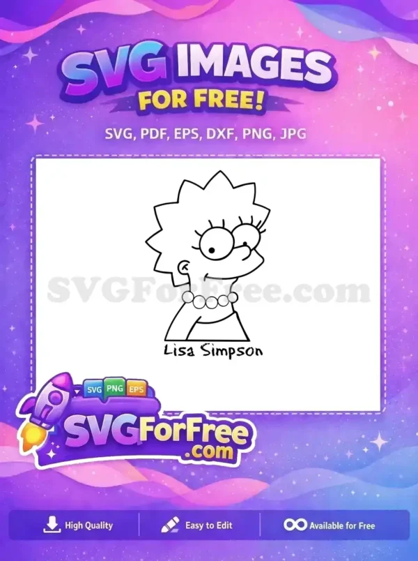 Free Lisa Simpson Necklace Free Smiling Face Simpsons Free SVG Free Lisa Simpson Necklace Free Smiling Face Simpsons Free SVG