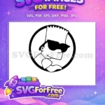 Free Bart Simpson Sunglasses Free Cool Simpsons Movie Free SVG - Instant Download