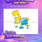 Free Bart Simpson Graffiti Free Spray Can Simpsons Free SVG 2 - Instant Download