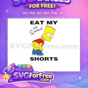 Free Bart Simpson Mooning Free Eat My Shorts Movie Free SVG