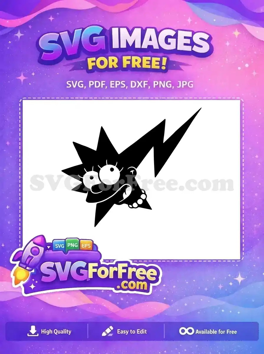 Free Black Haired Lisa Simpson Free Angry Expression Simpsons Free SVG