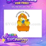 Free Homer Couch Potato Free Chips Simpsons Free SVG - Instant Download