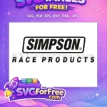 Free Simpson Race Black Free Lettering Simpson Free SVG - Instant Download
