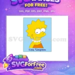 Free Lisa Simpson Smiling Free Pearl Necklace Simpsons Free SVG 3 - Instant Download