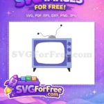 Free Old Television Free Antenna Design Simpsons Free SVG - Instant Download