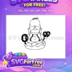 Free Yellow Simpsons Free Family Disney Movie Free SVG 16 - Instant Download