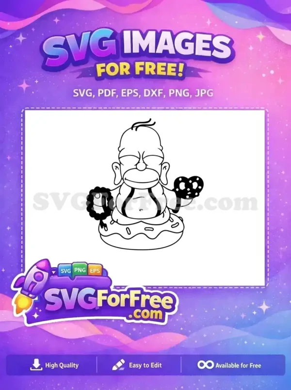 Free Yellow Simpsons Free Family Disney Movie Free SVG 16